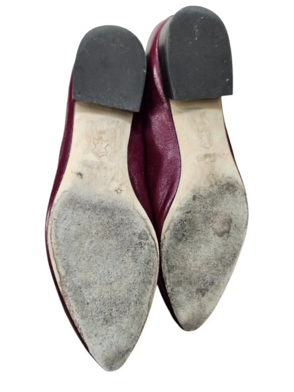 Tory Burch Burgundy Leather Pointed Toe Loafers Flats Women’s Size 9M